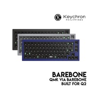 Keychron Q2 QMK Barebone Mechanical Keyboard, 65%, Wired, RGB, Aluminum, QMK VIA