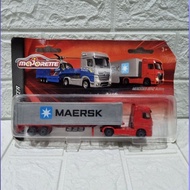 Diecast Majorette Transporter Truck Container Mecedes Benz Actros. Maersk