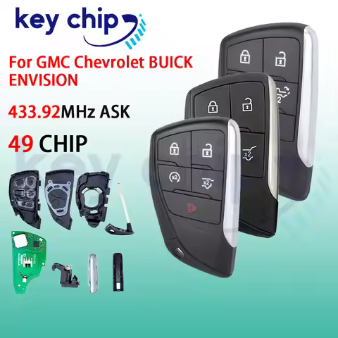2021 2022 2023 2024 2025 YG0G21TB2 Remote Key Fob for GMC Yukon Sierra Chevrolet Silverado Suburban 