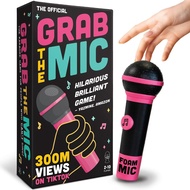 LuckyEggOfficialGrabTheMic–FamilyKaraokeBoardGamew/Mic,8+Ages,2-10Players-GamesforBadSingersw/240Lyr