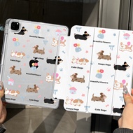 zoyu | Vỏ Bảo Vệ Trong Suốt Gấp Được Có Khe Chứa Bút cho iPad Air 6 11-inch