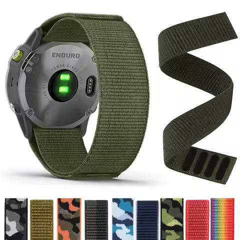 22MM 26MM Nylon Strap For Garmin Fenix 7/7X/6/6X Pro/5X Plus/Sapphire Replacement Watch Band For Epi