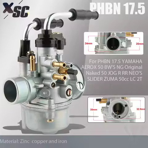 20mm Motorcycle Scooter Carburetor For PHBN 17.5 YAMAHA AEROX 50 BW'S NG Original Naked 50 JOG R RR 
