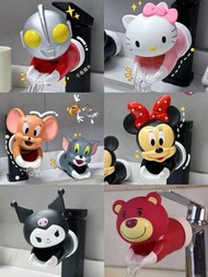 📣.. 唔怕雲石成日濕❗️可愛水龍頭延伸器, 創意卡通熊仔 兔子浴室, 衛生間, 洗手池, 廚房, 水流緩衝擴展