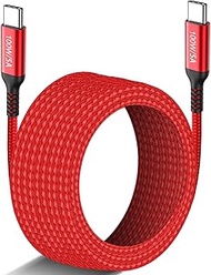 15FT Long USB-C to USB-C Cable 100W, Type-C 20V/5A Fast PD Charger Braided Cord for MacBook Pro, iPa