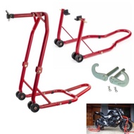 Universal Paddock Stand ( Front / Rear ) / Alloy / Front Wheel Chock HEAVY DUTY ALL SUPERBIKE