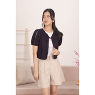 Lzzie Iver Top - Navy and Pink