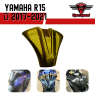 ครอบถัง YAMAHA R15 ปี 2017-2021 เคฟล่าผลิตจากวัสดุพลาสติก ABS ลายเคฟล่า
