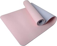 WATSONS Tpe Pastel Blue And Pink Yoga Mat (5mm), Non Slip, Lightweight And Portable 1s