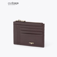 COUNTRY HIDE METRO Top Grain Cowhide Name Card Holder with Zipper Compartment Coin Purse Small Walle
