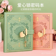 Notepad Password Lock Notebook Password Diary Birthday Heart-Shaped Notebook Locked Password Noteboo