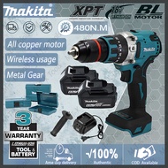 Makita Cordless Brushless Electric Drill 13mm 20+3 Torque Compatible with Makita 18V 6.0Ah Battery E