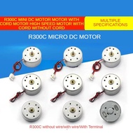 1PCS R300C Mini DC Motor with Cord Without Cord High Speed Motor Handmade DIY，Electric Machinery Too