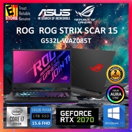 ASUS ROG STRIX SCAR 15 G532L-WAZ085T 15.6" FHD 240Hz IPS (I7-10750H/16GB/1TB SSD /RTX 2070 8GB/W10/2