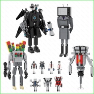 B4 Skibidi Toilet Building Blocks Titan King Monitor Man Speakerman Bulb Man TV Woman Model Figure T