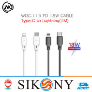 WDC-115 USB C To Lightning Cable 18W Type-C To Lightning Fast Charging Cord