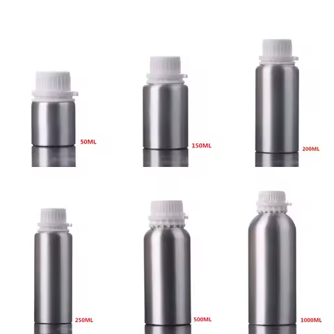 50ml 100ml 150ml 200ml 250ml 500ml 1000ml Aluminum Bottle Perfume Portable Empty Container Cosmetic 