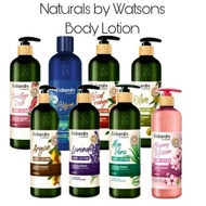 Naturals by Watson Body Lotion 490ml Losyen Badan Rose | Cherry Blossom | Aloe Vera | Olive | Ginger