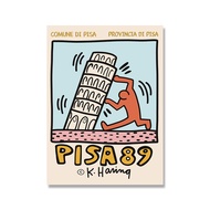 Keith Art Figures Wall Pictures Posters and Prints Pisa Haring Heart Abstract Vintage Canvas Paintin