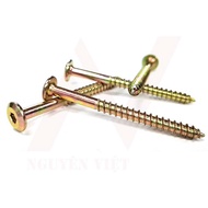 Gold-plated hex screw / Flat head hex screw