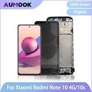 6.43 "ต้นฉบับสำหรับ Xiaomi Redmi Note 10S M2101K7BG แอลซีดีแสดงผล M2101K7BI ดิจิไทเซอร์หน้าจอสัมผัสส