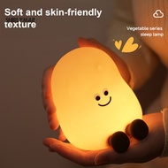 Sr| Potato Decor Kids Night Lamp Kids Night Light Rechargeable Soft Silicone Potato Design 3 Brightn