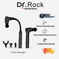 Dr.Rock U-Flex Massager, detachable hook shaped massager, 10mm deep strike, 2-in-1 massage gun