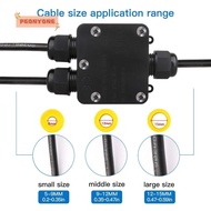 PEONYTWO Terminal Box Waterproof  /Electrical Cable Connector Wire Connector 3 Way Street Lamp Seali