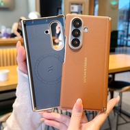 PU Leather Shockproof Case For Samsung Galaxy Z Fold 7 Casing Samsung Fold7 Phone Cases