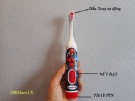 Bàn chải đánh răng tự động chạy bằng pin cho bé Oral B/FIREFLY/SPINBRUSHBàn chải đánh răng tự động c
