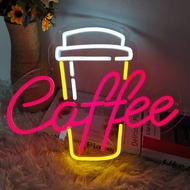 Led Neon Light Coffee Shop Decoration Light Luminous Letter Light Advertisement Board Electric Displ
