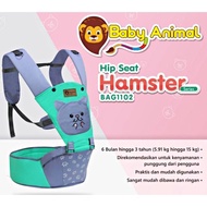 0Baby Scots Gendongan bayi Hipseat Baby Animal Series Hamster M-Shape BAG1102