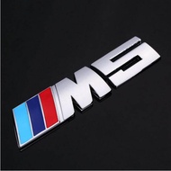 1Pc รถจัดแต่งทรงผม M5 Power โลโก้โลหะฝาหน้าฝาหลังกระโปรงรถตรารถยนต์สำหรับ BMW E46 E30 E34 E36 E39 E53 E60 E90 F10 F30 M3 M5 M6 X1 X3 X5