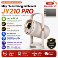 JY210 Android 14 mini Projector Full HD Auto Keystone WiFi 2.4/5G Connect phone laptop ios watch Yuo