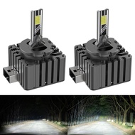 2pcs Car LED Headlights In-Line Replacement HID D1S D2S D3S D4S D5S Super Bright Decoding Concentrat