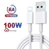 100W Fast Charging Cable For Apple Phone 14 13 12 11 Pro Max Plus Mini USB C 1M 2M Data Quick Charge