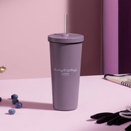 Oolab 小莊園系列 二代陶瓷易潔層吸管杯710ml - 午夜紫蝶