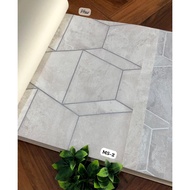 Metabene Modern Diagonal Grey Cement Industrial Block Box Wall Paper