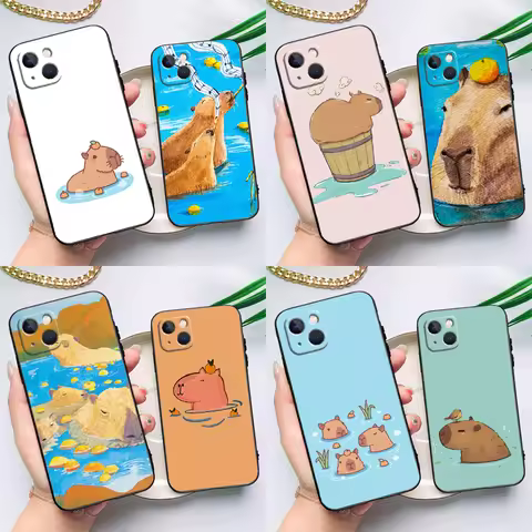 Capybara Spa Case For Oppo A6 A5 Pro A15 A16 A76 A96 A17 A57 A98 A58 A78 A18 A38 A54 A74 A94 A40 A60