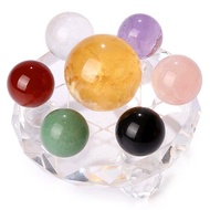 5ZV7 Wholesale Natural Crystal Ball Seven-Star Array Ornaments Colorful Lucky Five-Element Beads Fiv