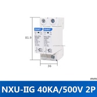 CHINT DC SPD Surge Protector NXU-IIG 2P 40KA 85V 350V 500V Instantaneous Lightning Arrester NXU Swit