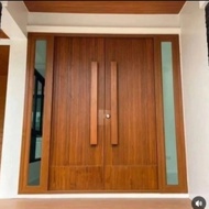 pintu kupu2 tarung kayu jati minimalis moderen