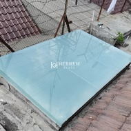 GLASS CANOPY Kanopi Kaca Besi WF Holo Alderon Tempered Laminated (5)