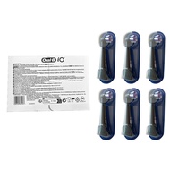 Oral-B iO Radiant White Replacement Electric Toothbrush Heads (Black, 6-Count), iORBWB-6