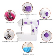 Household Mini Sewing Machines Handheld Sewing Machine With Light Cutter Foot Pedal Portable Night Light Sewing Machine Sewing M