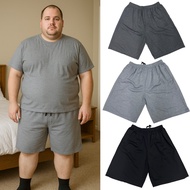 【MEN SHORTS PANTS 1190/3】 Plus Size Cotton Pants Free Size Waist 30-44 Inch Seluar Pendek Lelaki  Ca