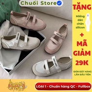 [READY QC STANDARD] TYPE 1 flat shoes with round toe and velcro straps, gentle, simple, comfortable 