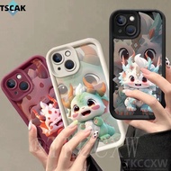 Dragon Year Chinese Style Cartoon Phone Case For OPPO A3S A5 AX5 A5S AX5S A7 AX7 A12e A12S A12  cute Anti Fall Protector Cover