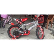 Red boy's bicycle water bottle model