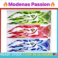 MODENAS PASSION 125 PASSION125 STICKER BODY COVER SET COVERSET STRIPE STRIKE STIKER LOGO RED BLUE GR